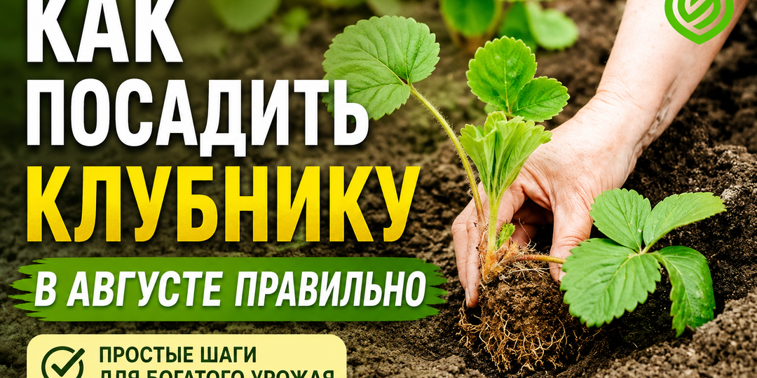 Как посадить клубнику в августе правильно