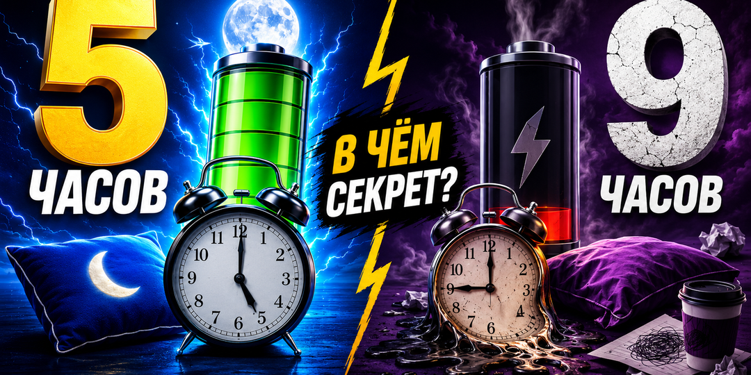 Почему одни спят 5 часов и бодры, а другие спят 9 и всё равно разбиты