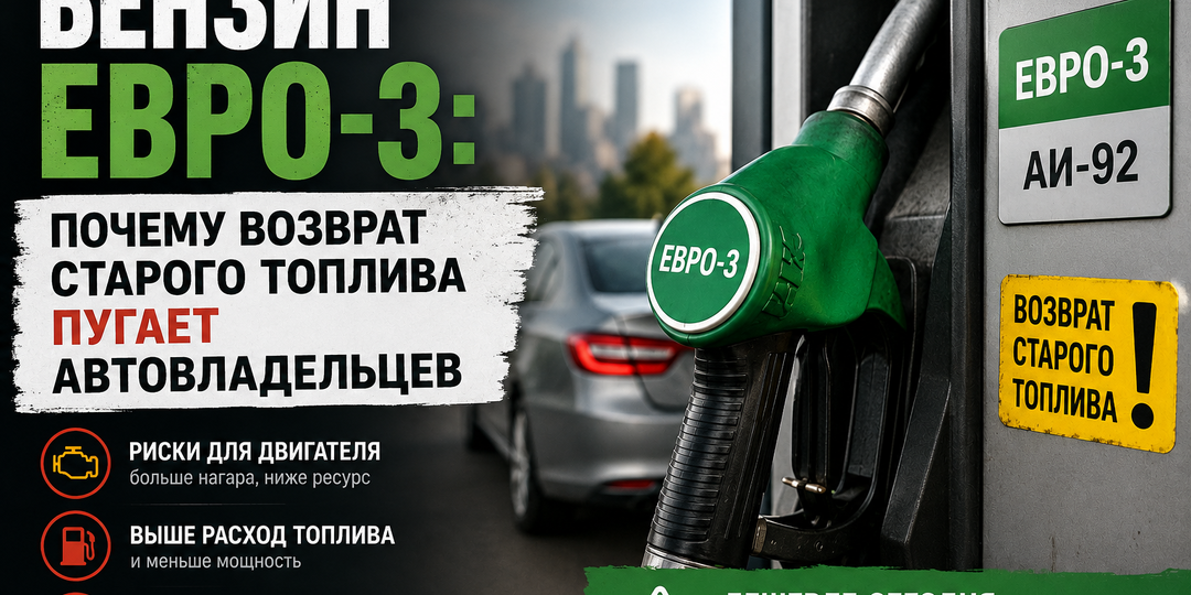 Бензин Евро-3: почему возврат старого топлива пугает автовладельцев