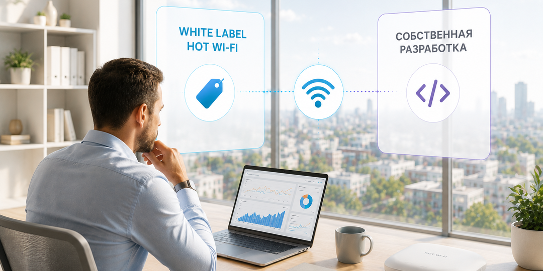 White Label WiFi vs собственная разработка: что выгоднее для оператора — строить или подключить готовое