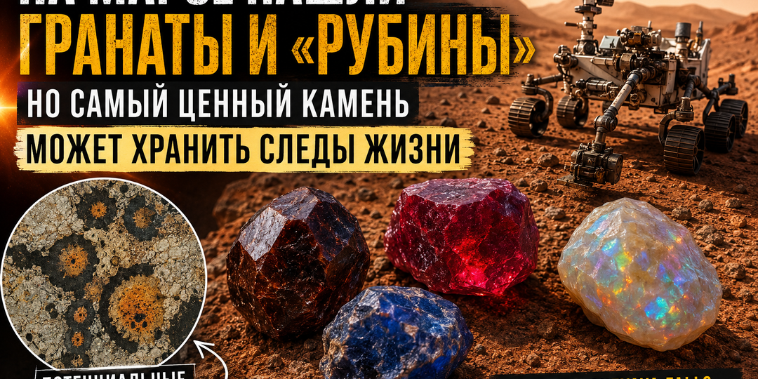 На Марсе нашли гранаты и «рубины». Но самый ценный камень может хранить следы жизни