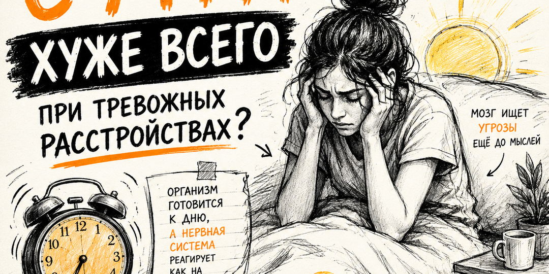 Почему при тревожном расстройстве с утра хуже всего?