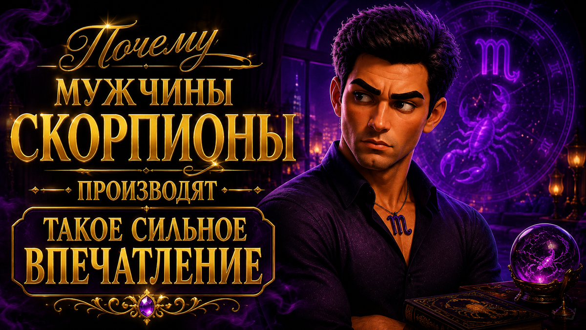Почему мужчины Скорпионы производят такое сильное впечатление