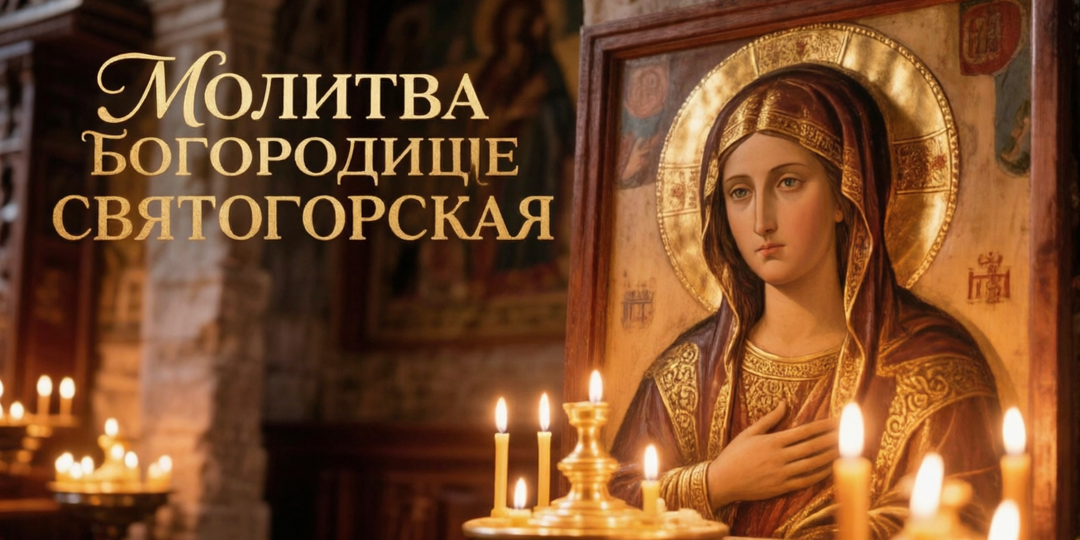 Молитва Богородице пред иконою Святогорская