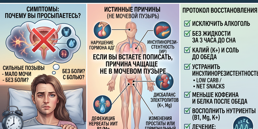 Частое мочеиспускание - почему вы бегаете ночью в туалет