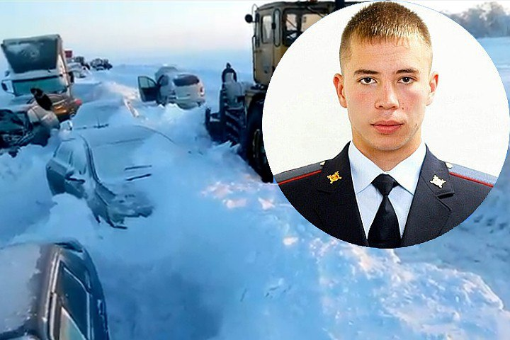 «Снял бушлат и отдал»: полицейский из Оренбуржья обморозил руки, спасая замерзающих на трассе