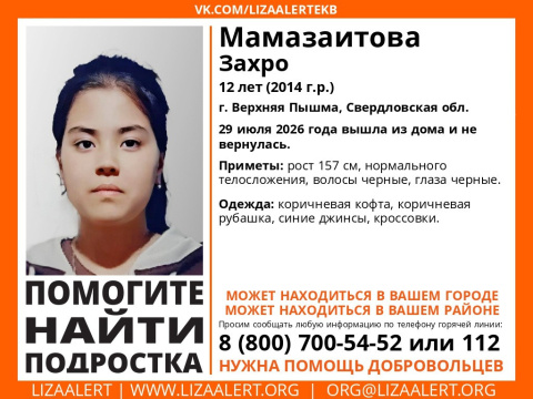 В Верхней Пышме пропала 12-летняя девочка — её ищут волонтёры и полиция