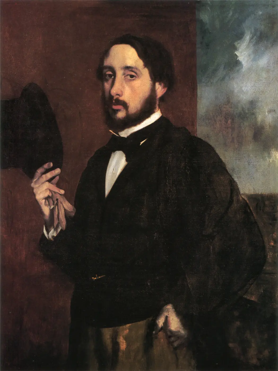  Эдгар Дега, «Автопортрет», 1855