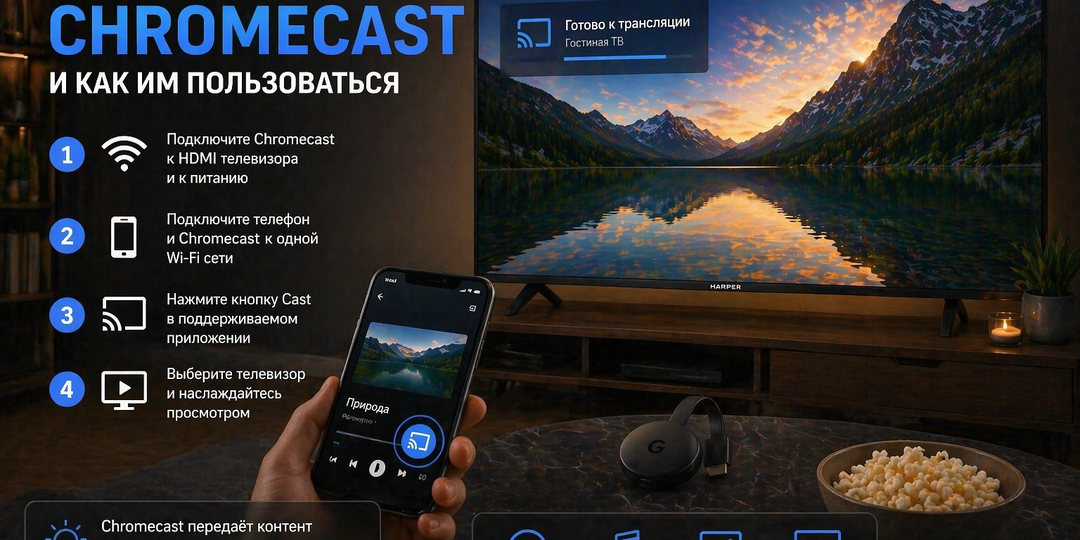 Что такое Chromecast и как им пользоваться