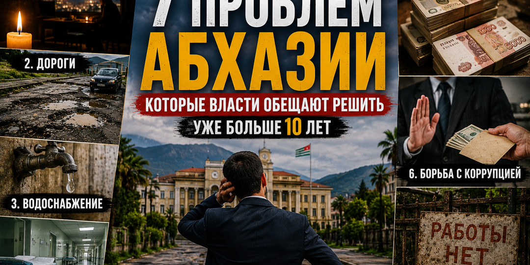 7 проблем Абхазии, которые власти обещают решить уже больше 10 лет
