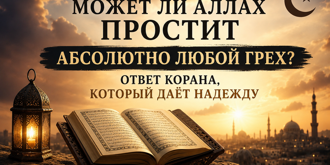 Может ли Аллах простить абсолютно любой грех? Ответ Корана, который даёт надежду