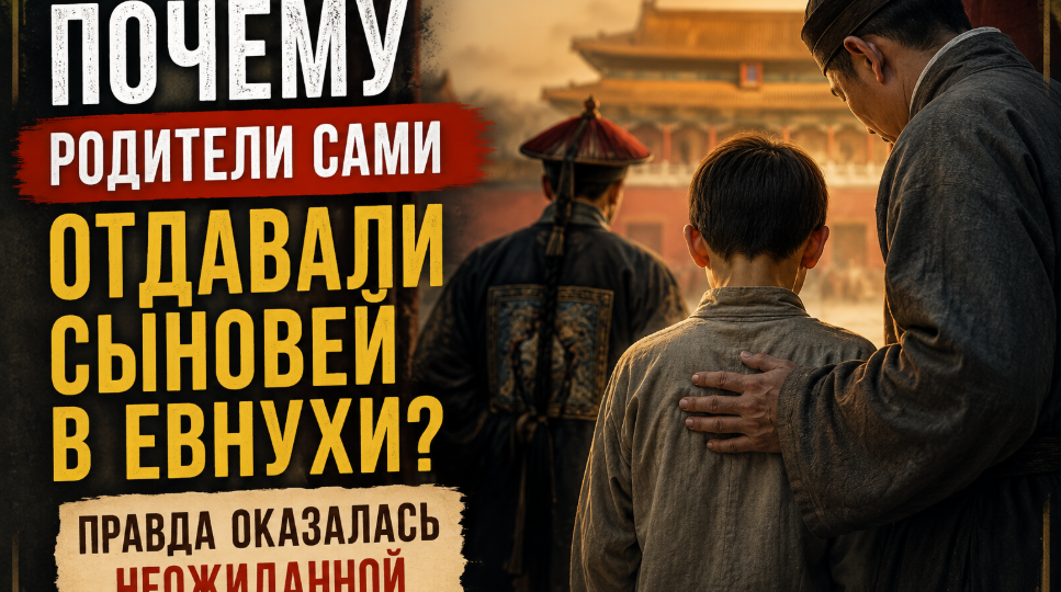 Почему китайские родители сами отдавали сыновей в евнухи?