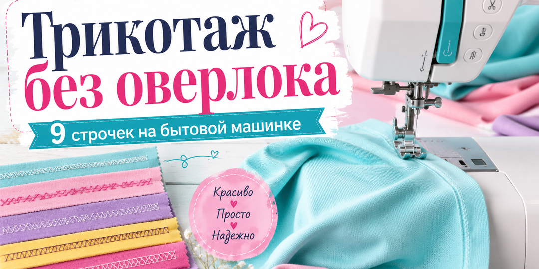 Трикотаж без оверлока: 9 строчек на бытовой машинке, которые реально работают