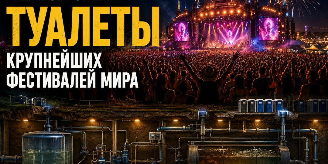 Как устроены туалеты крупнейших фестивалей мира