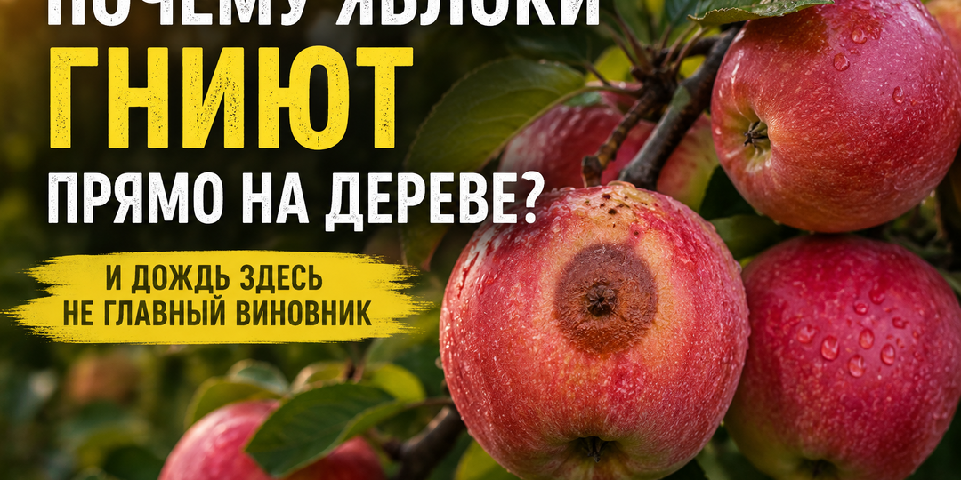 Почему яблоки гниют еще до сбора урожая: дождь здесь ни при чем... почти