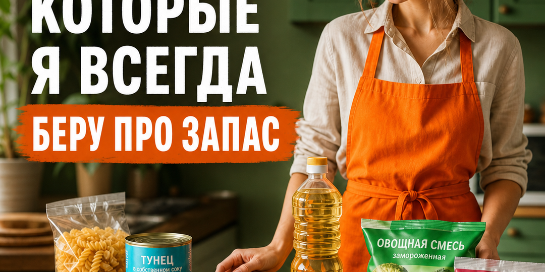 8 продуктов, которые я всегда беру про запас. Рецепты на 5 минут и секреты хранения