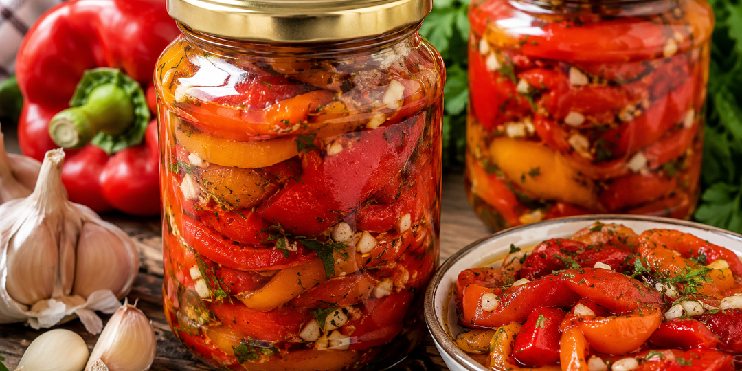 Запеченный перец в масле с чесноком НА ЗИМУ — вкуснее любого салата!