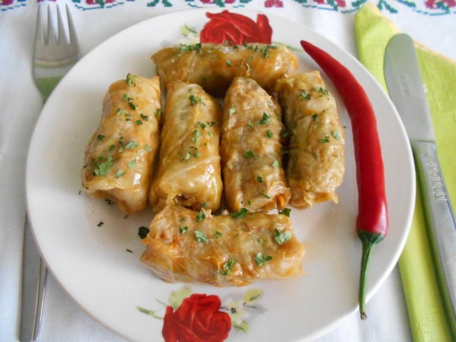 Постные голубцы с грибами и рисом — бюджетный вкусный рецепт