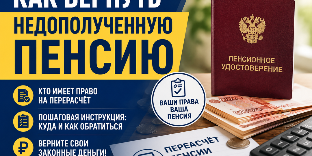 Как вернуть недополученную пенсию