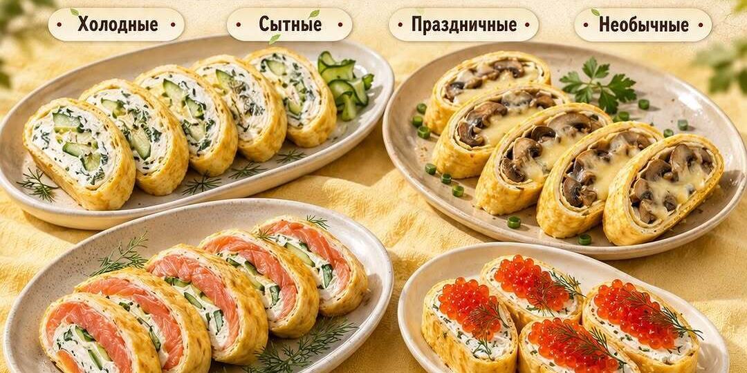 Яичные рулеты 🍳