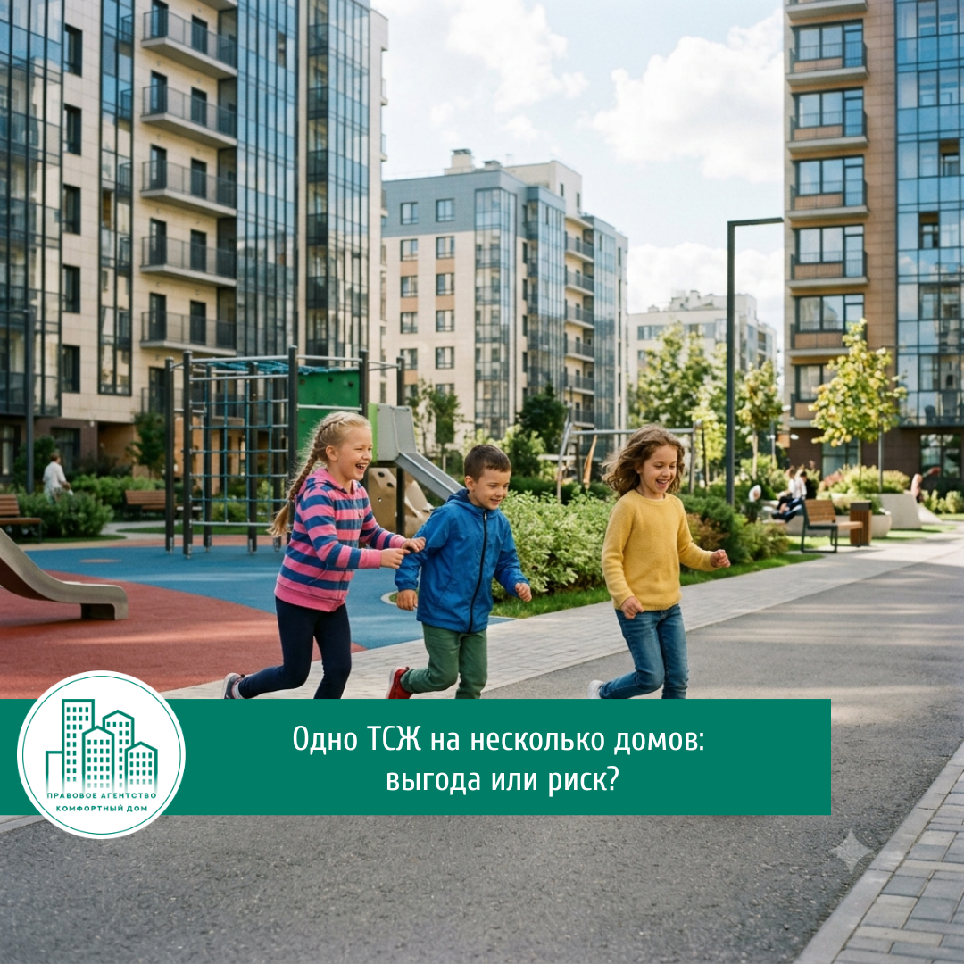 🏘️ Одно ТСЖ на несколько домов: выгода или риск? | Комфортный дом | Изображение создано искусственным интеллектом
