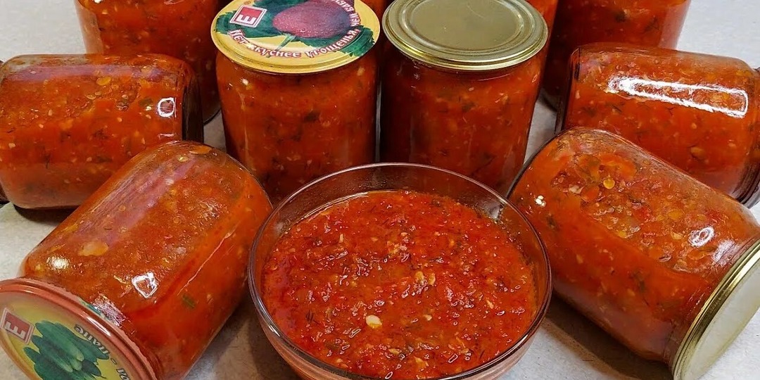 Адски вкусная аджика: делать 30 минут, а муж чуть не проглотил язык от восторга
