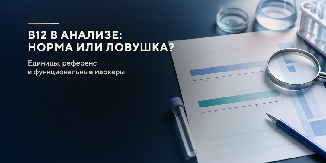 Витамин B12: почему анализ «в норме» не всегда исключает дефицит