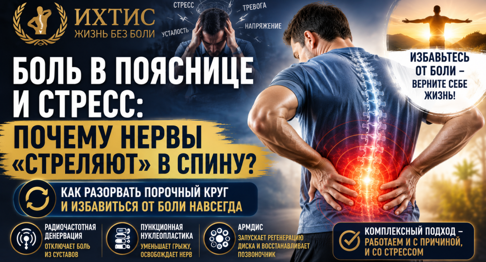 Боль в пояснице и стресс: почему нервы «стреляют» в спину и как разорвать порочный круг
