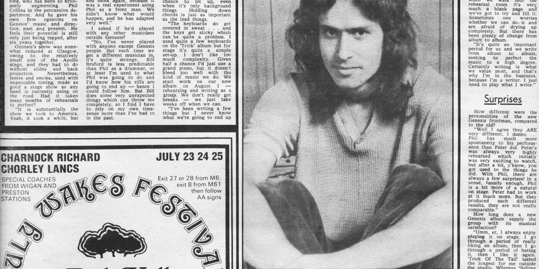 Архив Genesis. Интервью Тони Бэнкса (июль, 1976, Melody Maker)