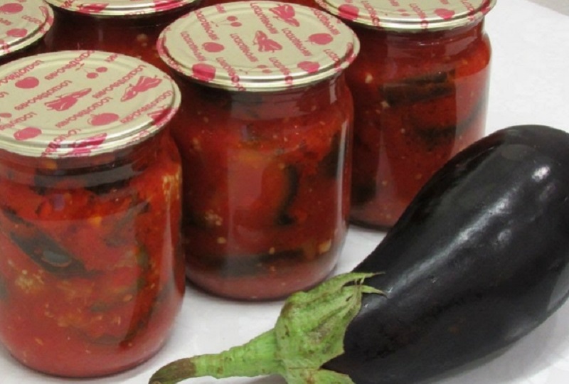 Особая овощная закуска из баклажанов, помидоров и перца на зиму
