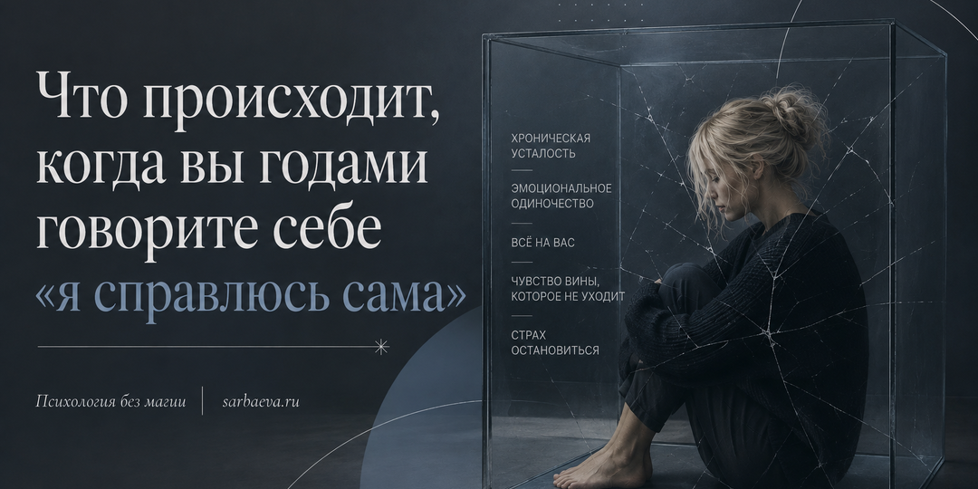 Что происходит, когда вы годами говорите себе “я справлюсь сама”