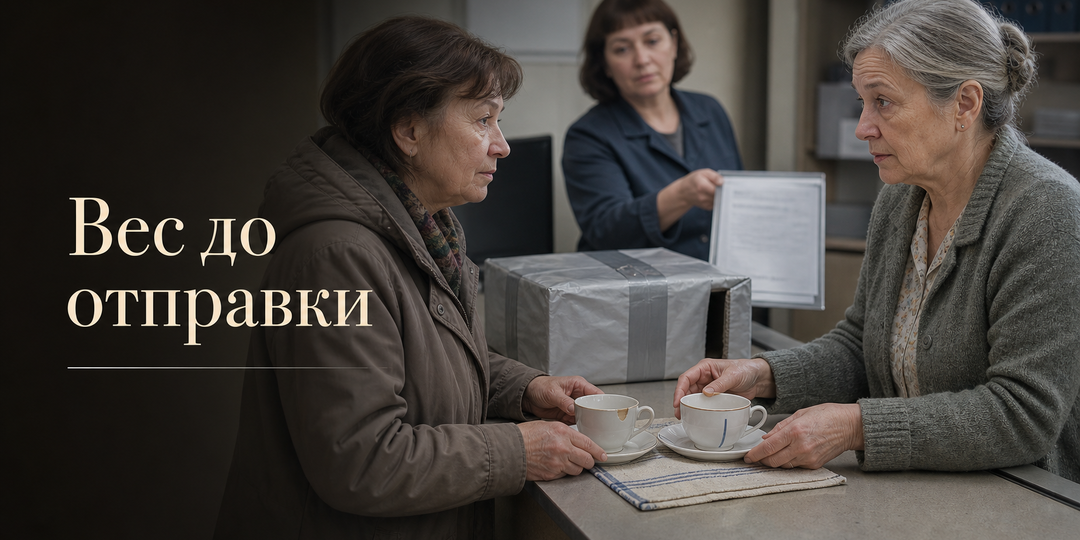 Вес до отправки