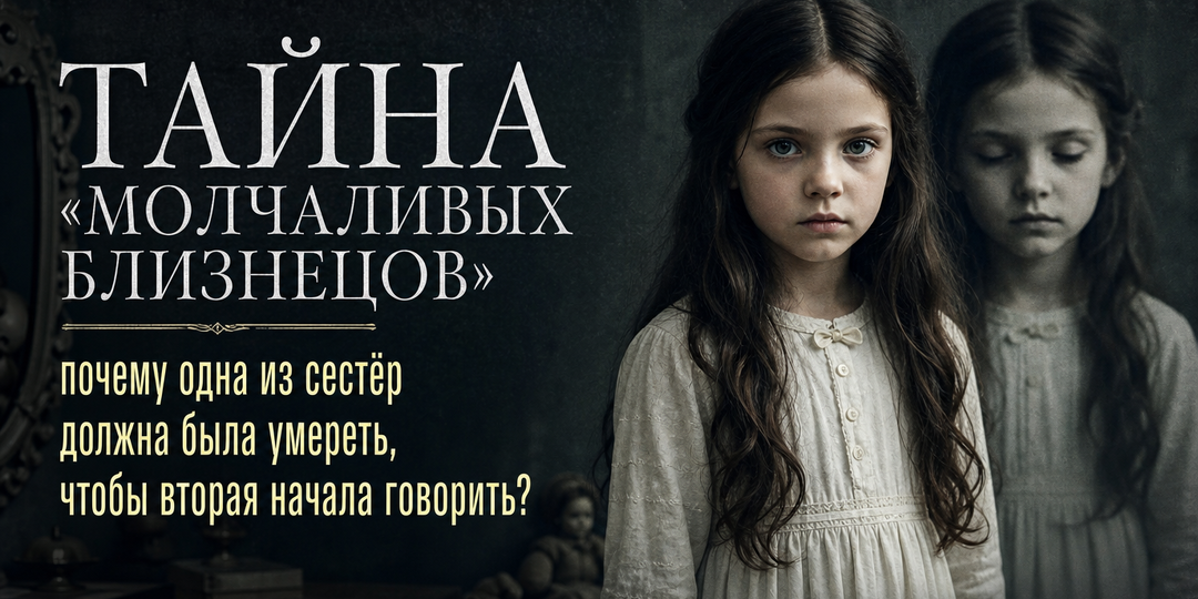 Тайна «молчаливых близнецов»: почему одна из сестёр должна была умереть, чтобы вторая начала говорить?