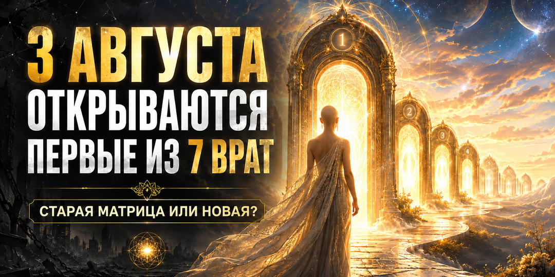 Завтра последний день. 3 августа открываются первые из 7 врат, и дальше вы либо в старой матрице, либо в новой
