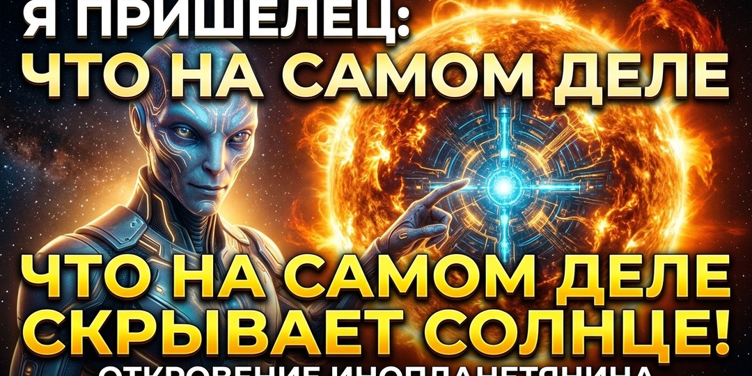 Откровение пришельца: Солнце — это не просто звезда, а гигантская инопланетная...
