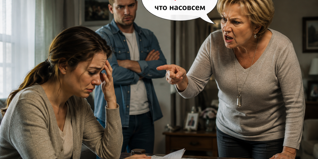 Мы же договаривались, что насовсем" — свекровь сама себя выдала одной фразой