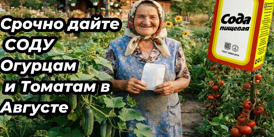 Срочно дайте СОДУ Огурцам и Томатам в Августе и будете собирать урожай ведрами до заморозков!