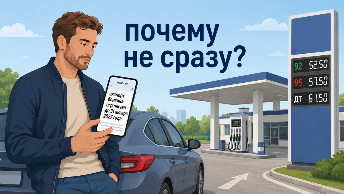 Запрет на экспорт бензина продлили до 31 января 2027 года: почему на АЗС ничего не изменится за один день