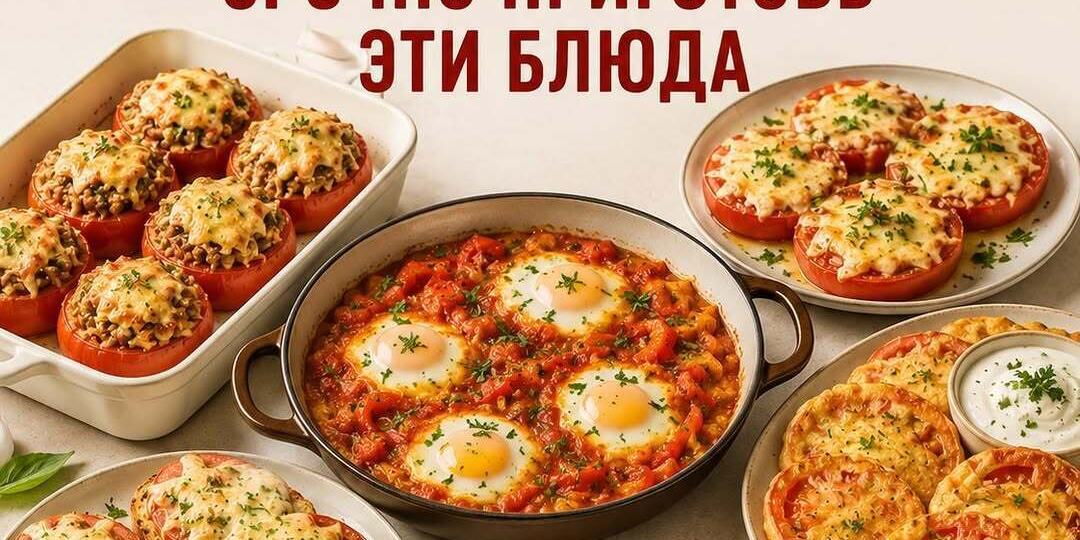 🍅 ПОМИДОРЫ СОЗРЕЛИ? 6 РЕЦЕПТОВ, КОТОРЫЕ СТОИТ ПРИГОТОВИТЬ