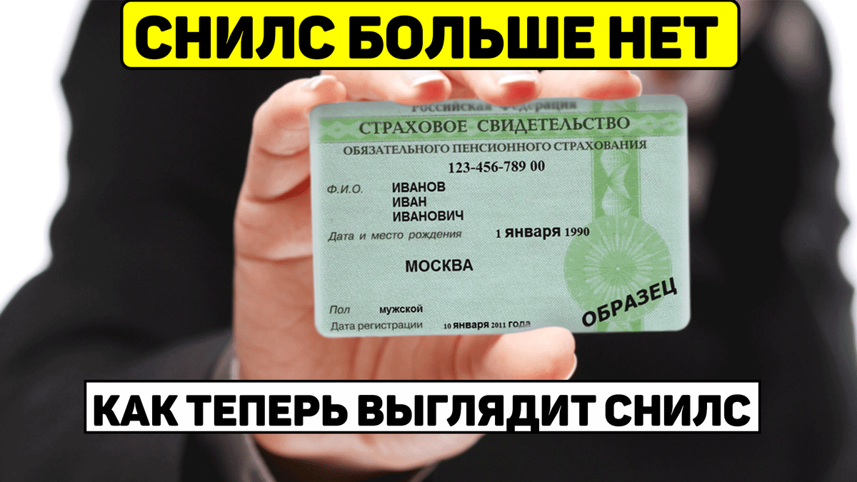 Как теперь выглядит СНИЛС