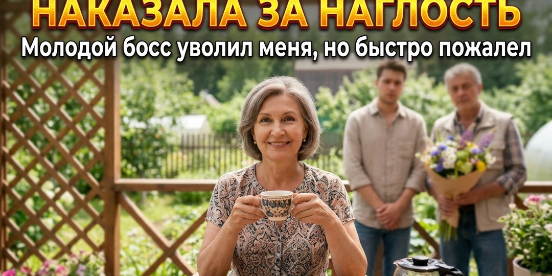 Молодой директор указал мне на дверь, а через два месяца его отец приполз ко мне на коленях