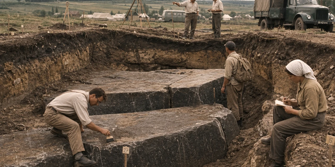 «800-тонный чёрный обелиск». Спорная находка археологов в 1952 году