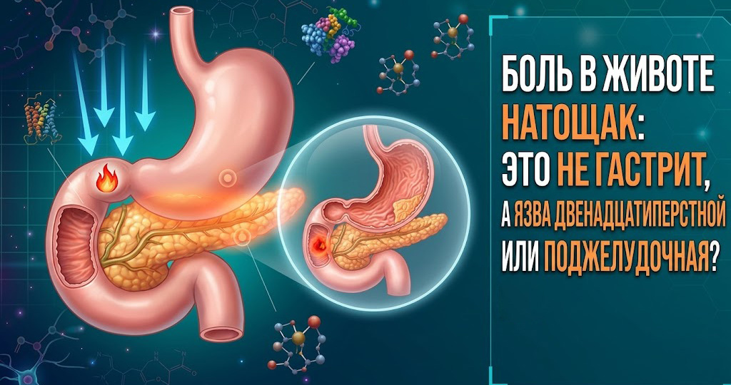 Боль в эпигастрии натощак: это не гастрит, а язва двенадцатиперстной или поджелудочная?