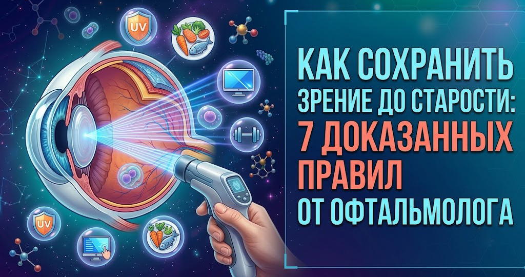 Как сохранить зрение до старости: 7 доказанных правил от офтальмолога