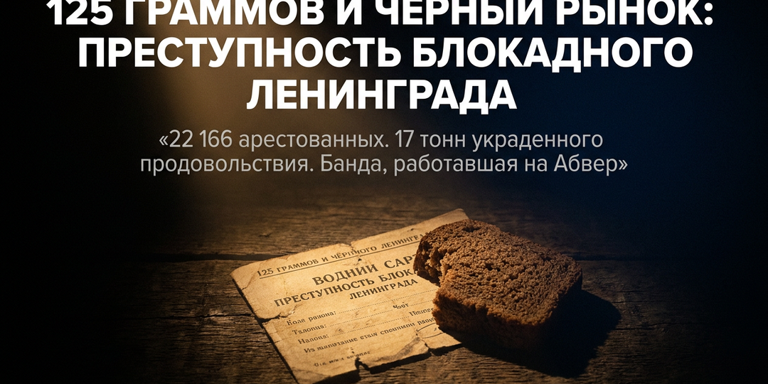 Криминал в осаждённом Ленинграде: о чём молчали 80 лет
