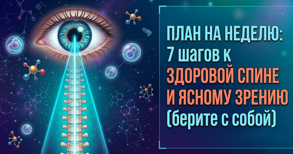 План на неделю: 7 шагов к здоровой спине и ясному зрению (берите с собой)