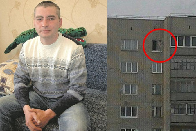 На карнизе горящей квартиры на 9 этаже плакал ребёнок. Алексей облился водой и полез в дым