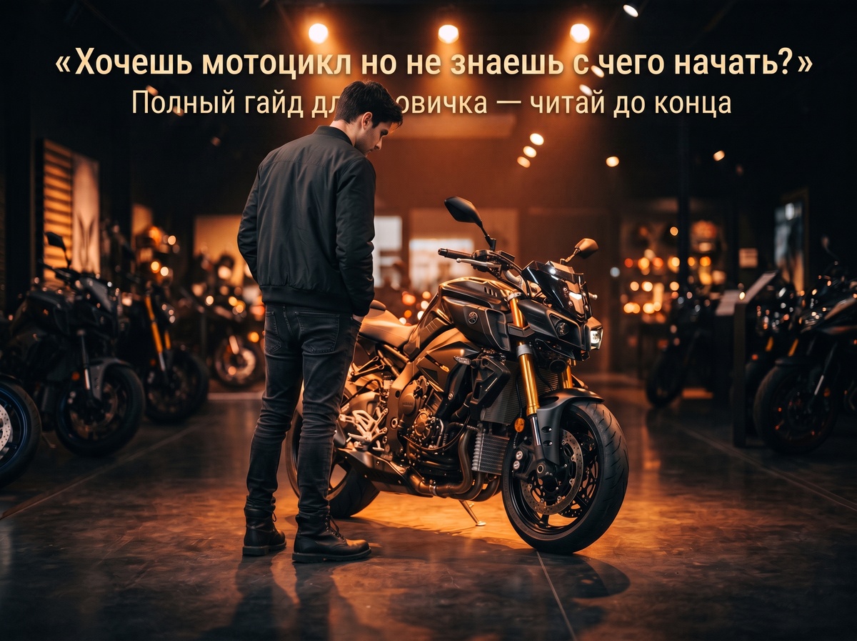 Как выбрать первый мотоцикл — вопрос который мучает тысячи людей каждый год.