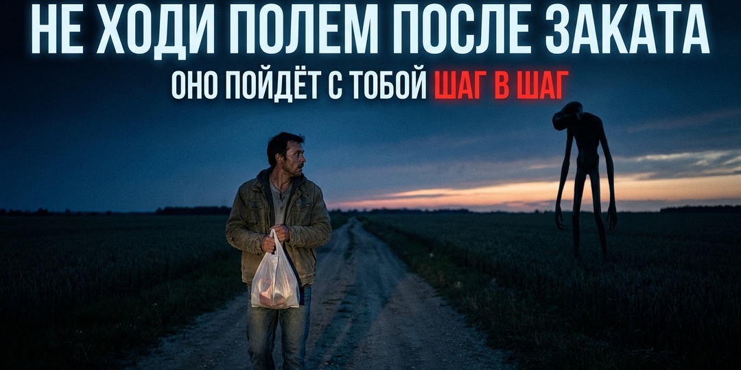 Оно шло по полю шаг в шаг со мной. А за два километра до деревни ему надоело идти параллельно.