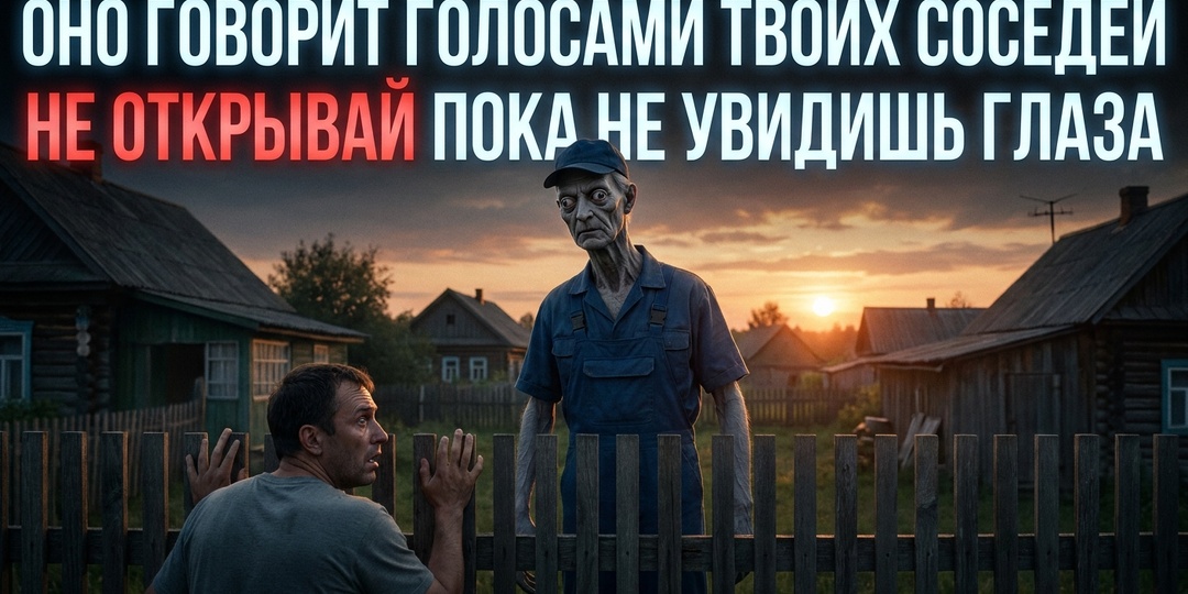 Я всю ночь прятался от того, что говорило голосом соседа. Утром сосед вернулся из города.